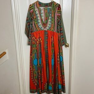 African Print Dashiki Dress